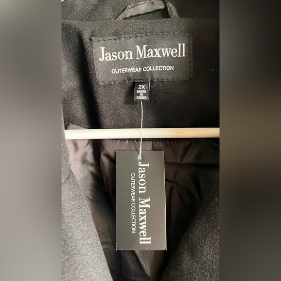 NWT black trench, coat with snaps and tie size 2X great for spring time - Picture 3 of 6